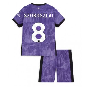 Maillot de foot Liverpool Szoboszlai Dominik #8 Troisième enfant 2023-24 Manches Courte (+ pantalon court)